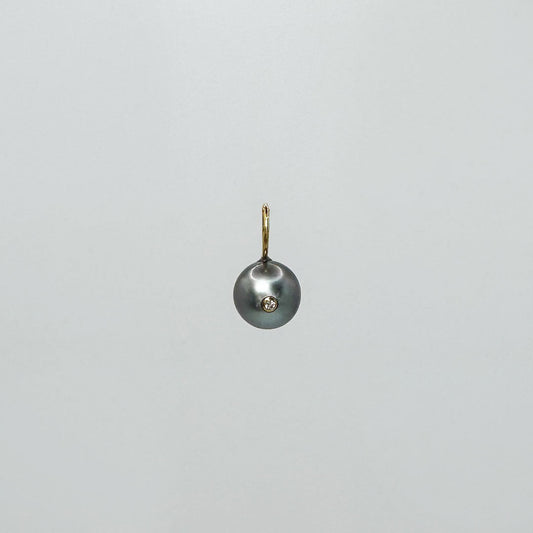 Dije perla Tahití con diamante