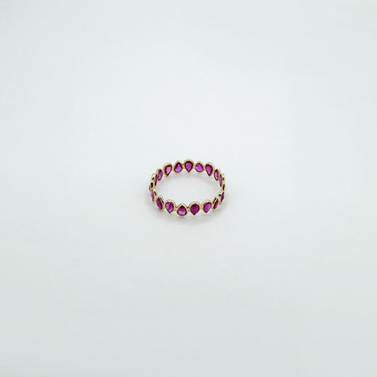 Anillo rubíes y oro.