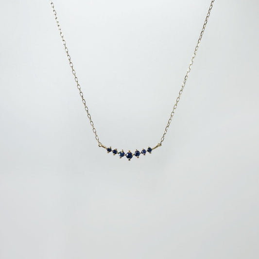 Collar zafiro mini barra
