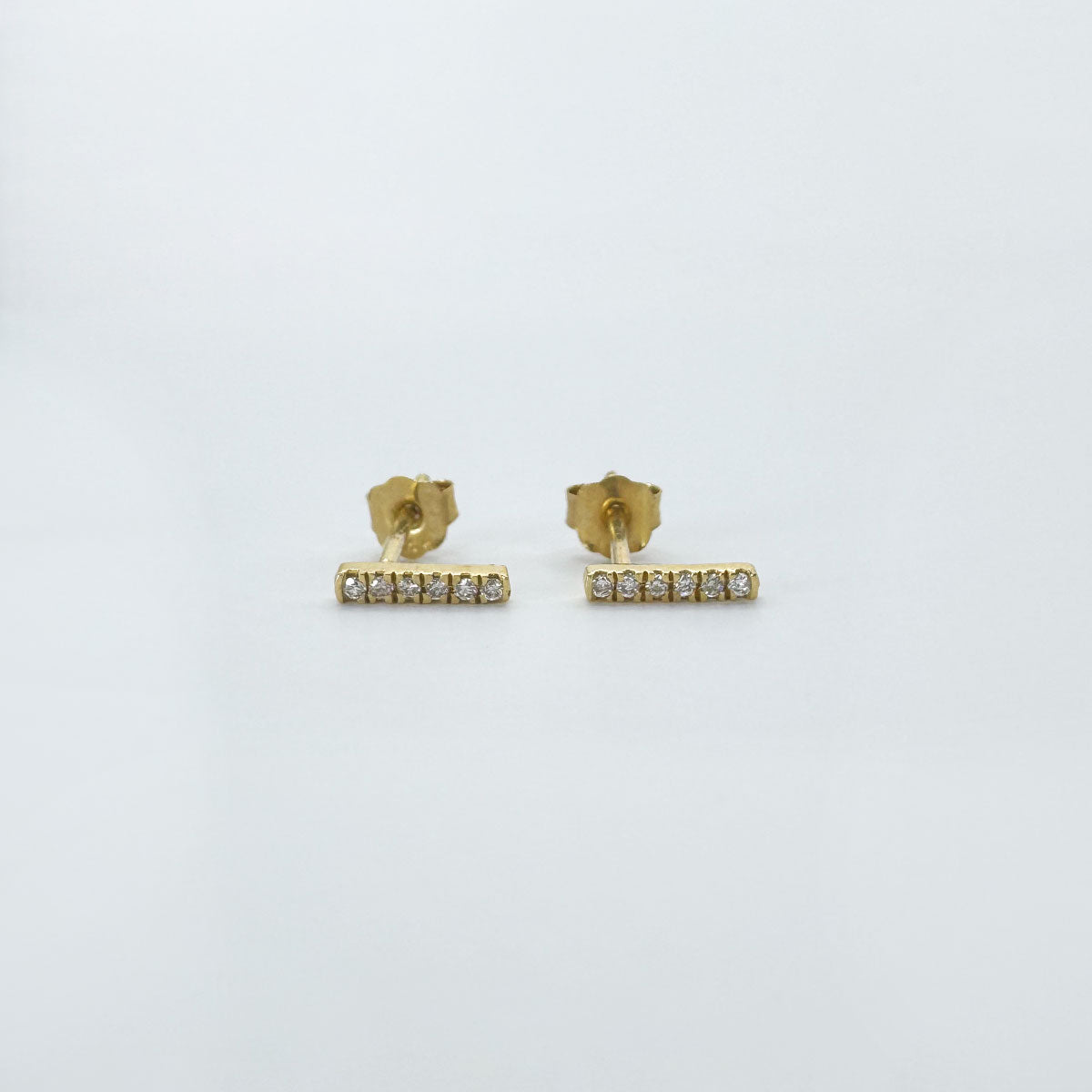 Broqueles diamante mini barra