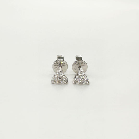 Broqueles diamante triple M Oro blanco