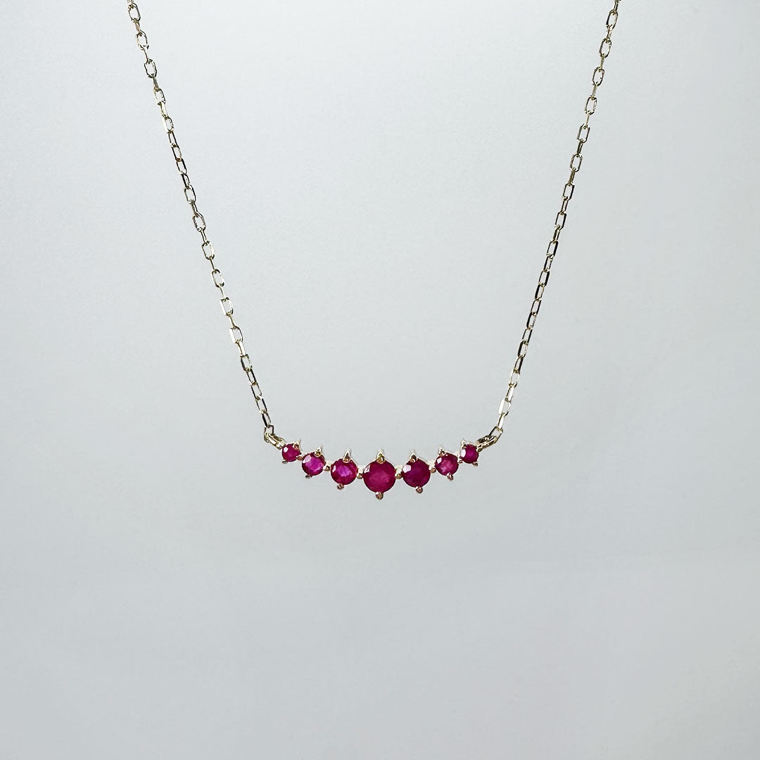 Collar rubí M barra