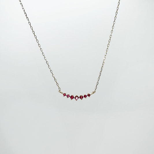 Collar rubí mini barra