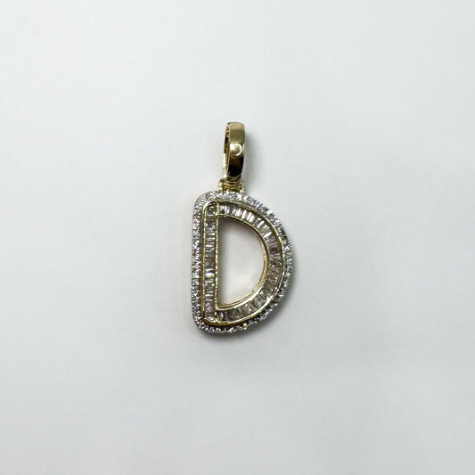 Dije letra "D" XL bubble