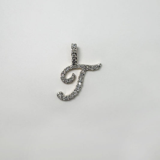 Dije letra "T" Cursiva XL