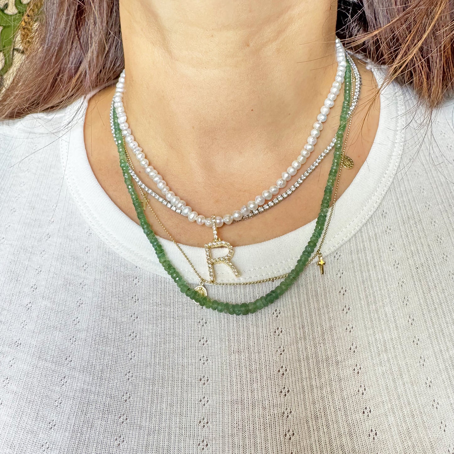 Collar perlas mini 40