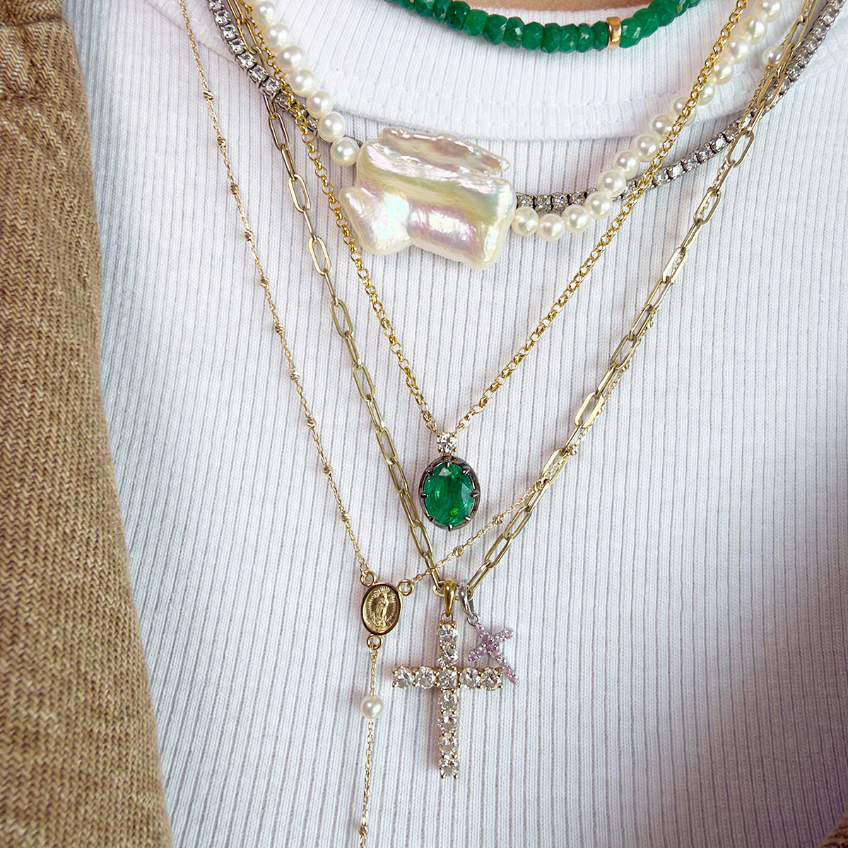 Collar esmeralda