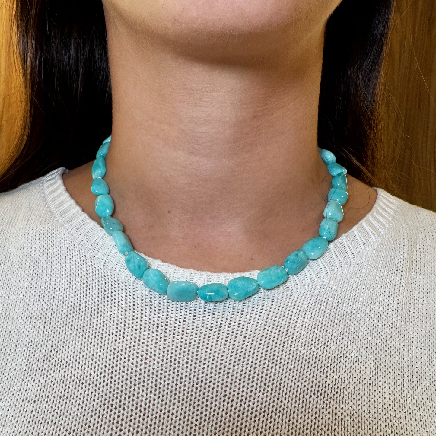 Collar amazonita.
