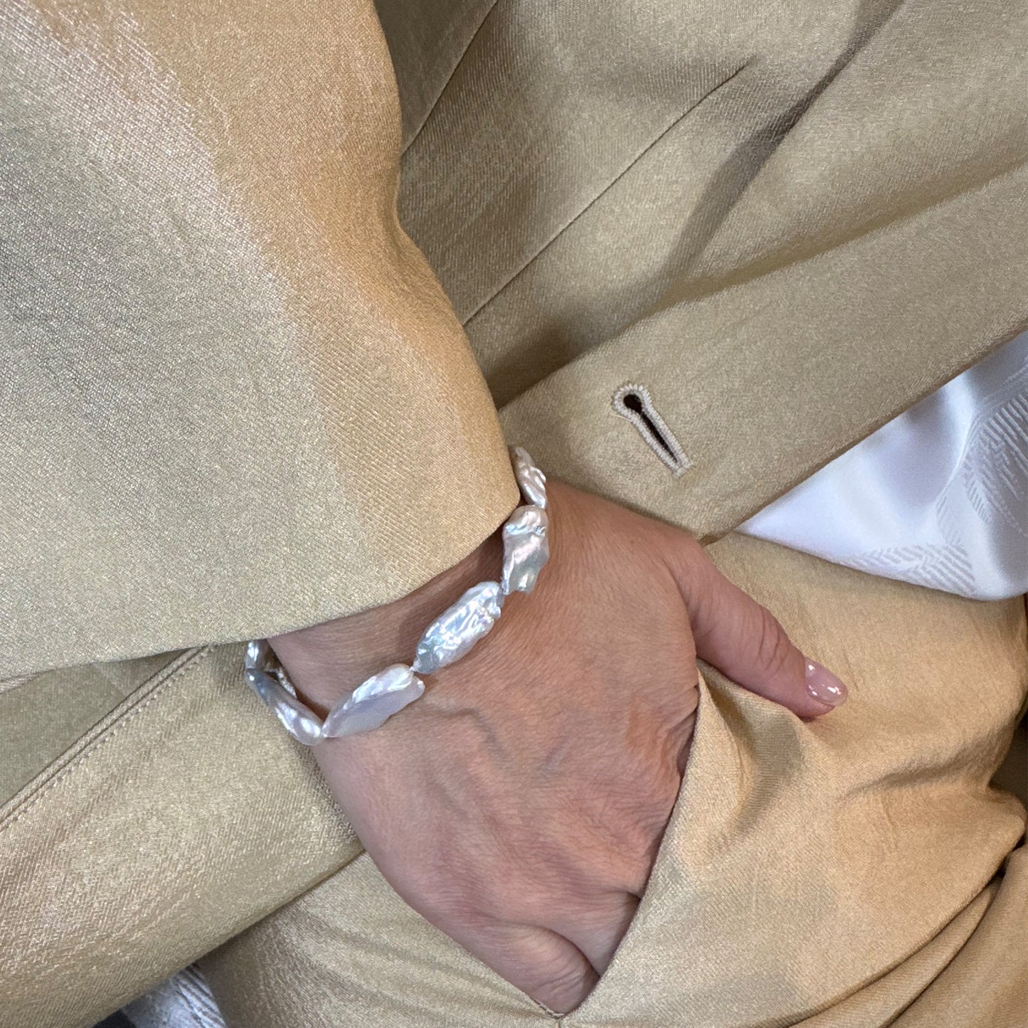 Pulsera perlas barrocas 18