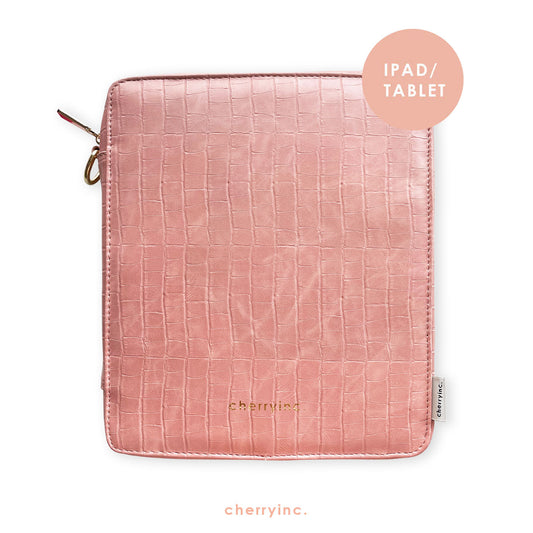 Porta iPad / Agenda Croc Rosa