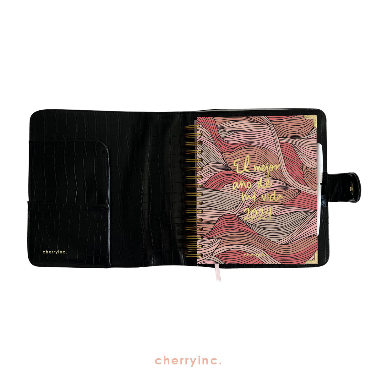 Porta Agenda Croc Beige