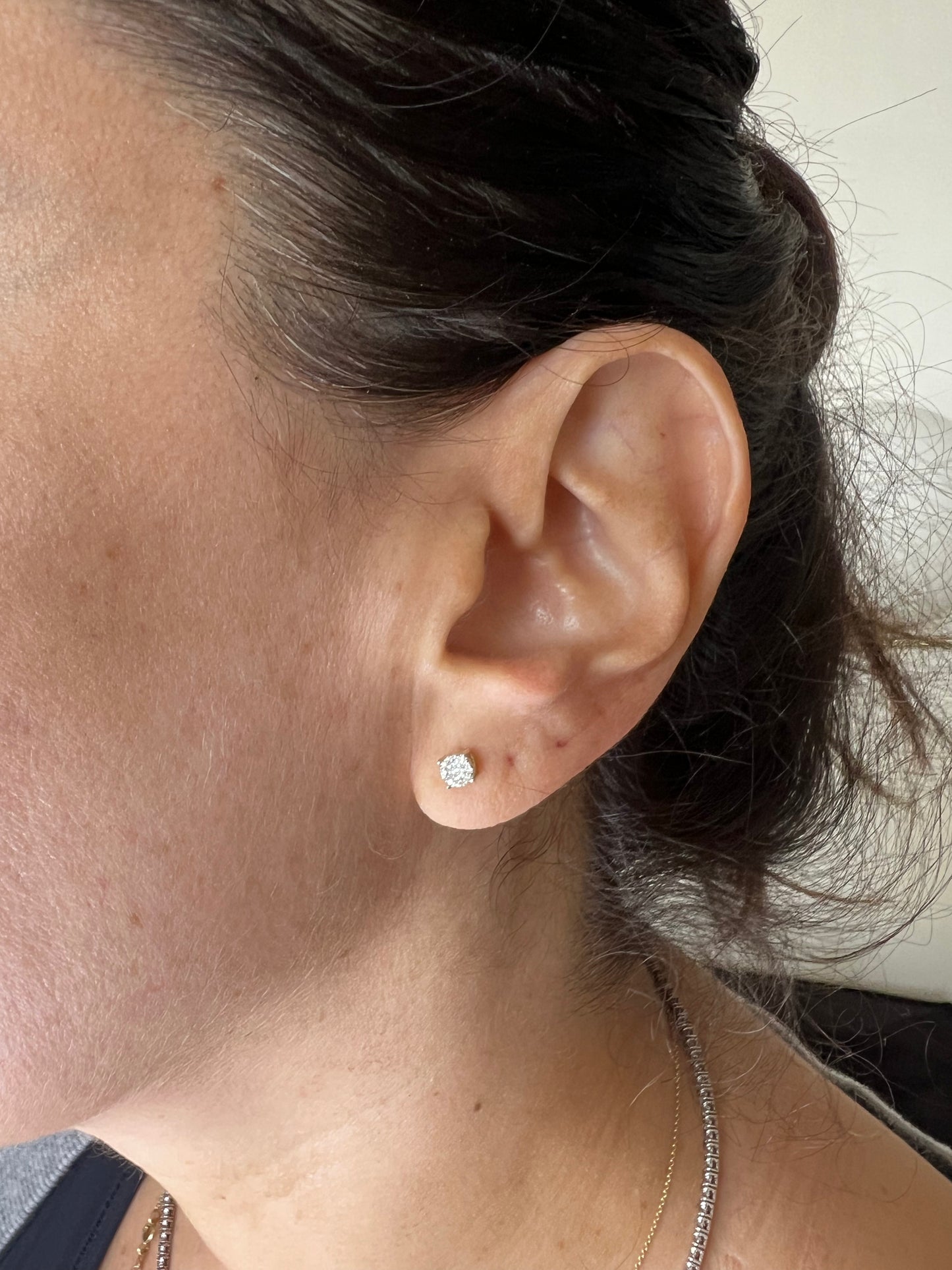 Broqueles diamante Oro amarillo