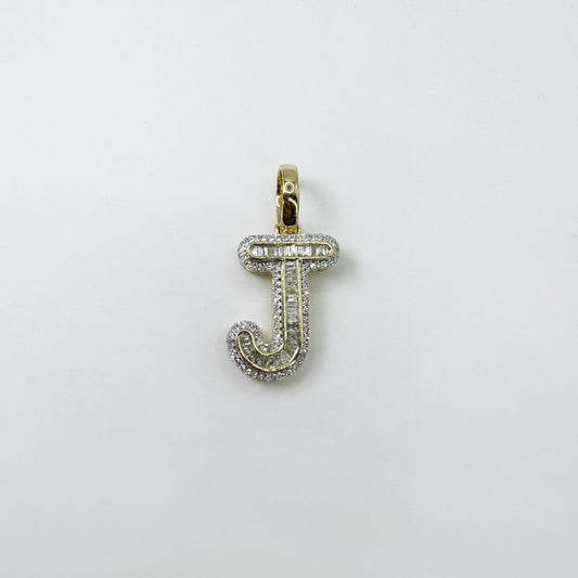 Dije letra "J" XL bubble