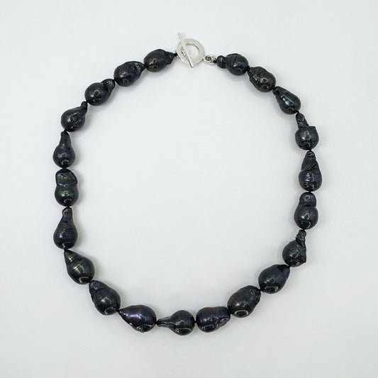 Collar calabazos mini negro.