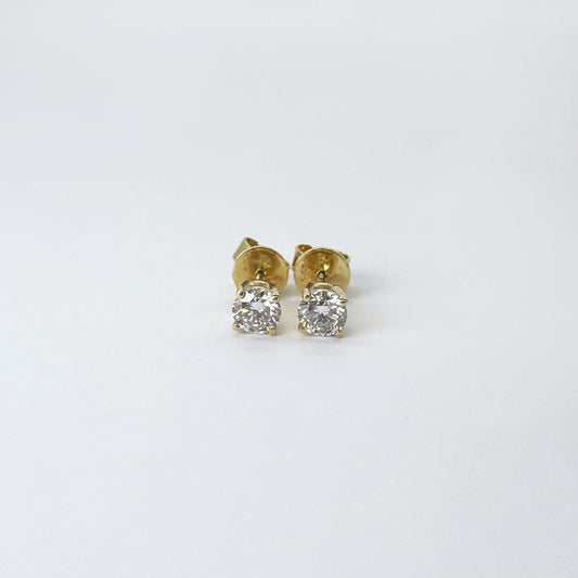 Broqueles diamante solitario S