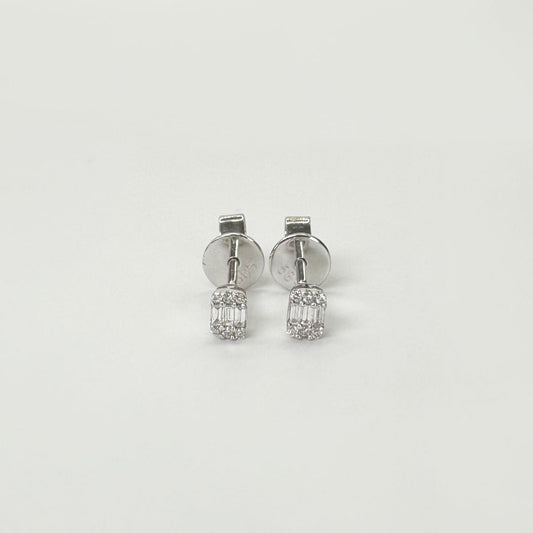 Broqueles diamante Oro blanco
