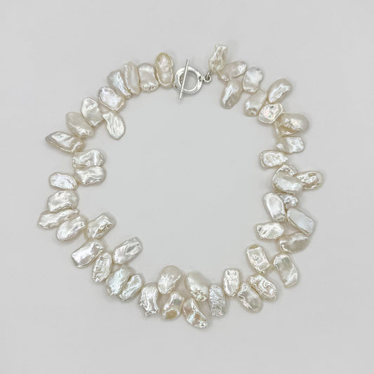 Collar perlas keshi