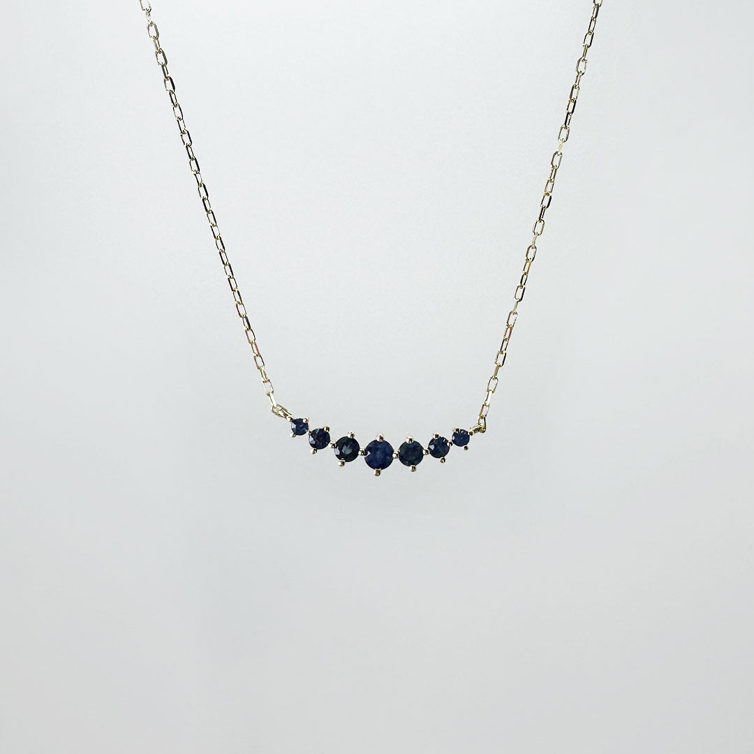 Collar zafiro M barra