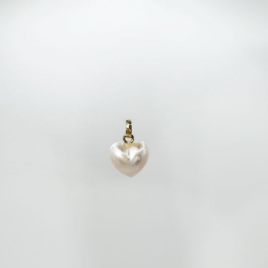 Dije perla corazón