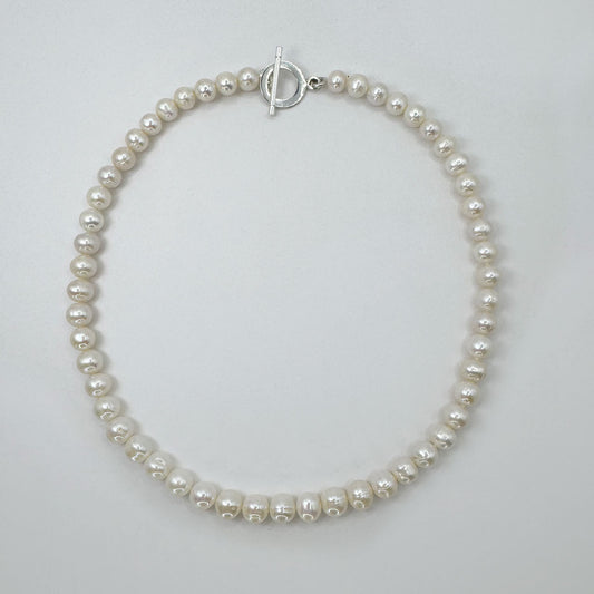 Collar Perla Cultivada Semiredonda Mediano 40