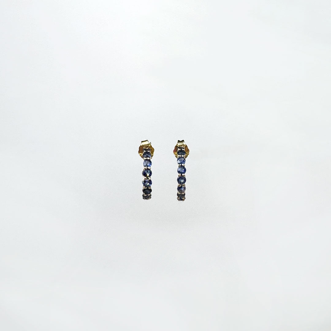 Aretes zafiros arracadas.