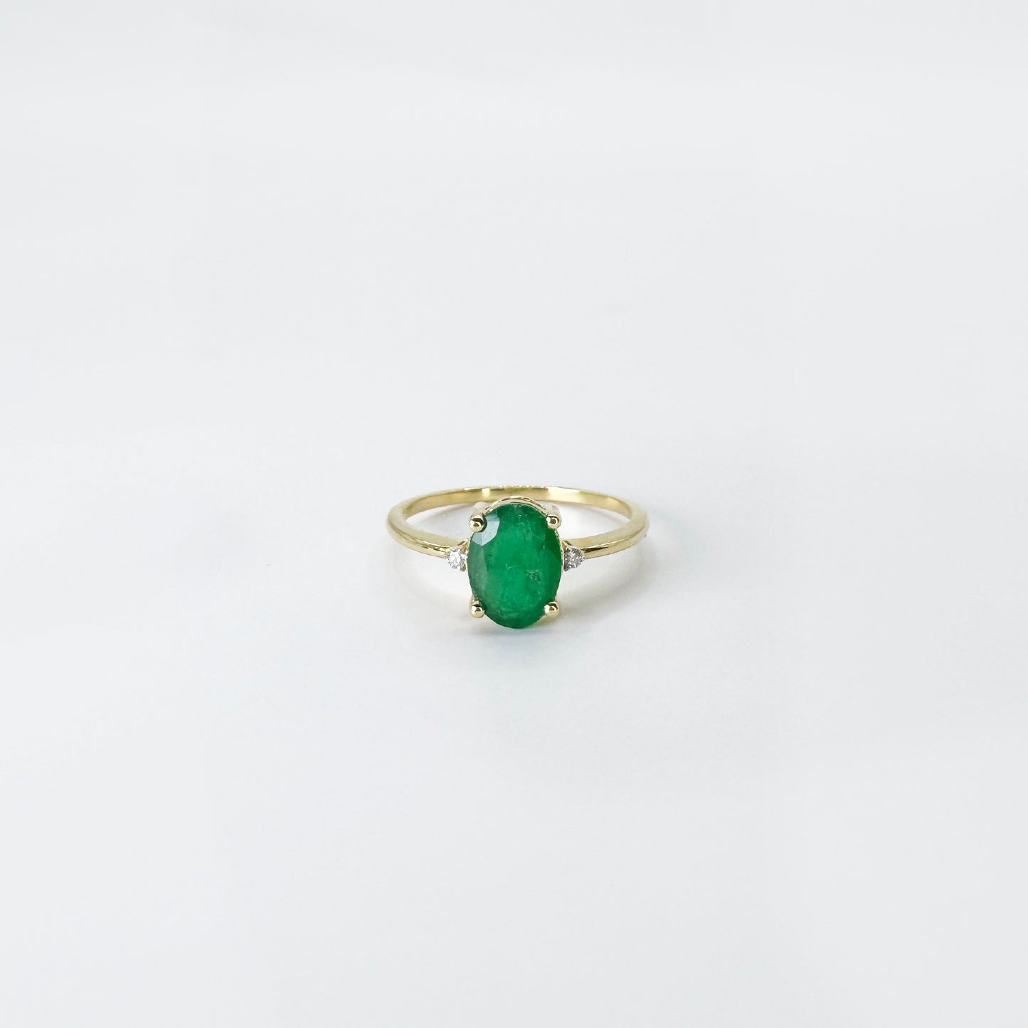 Anillo Esmeralda Oro Amarillo