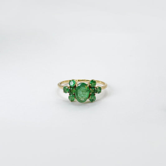 Anillo esmeraldas crown.