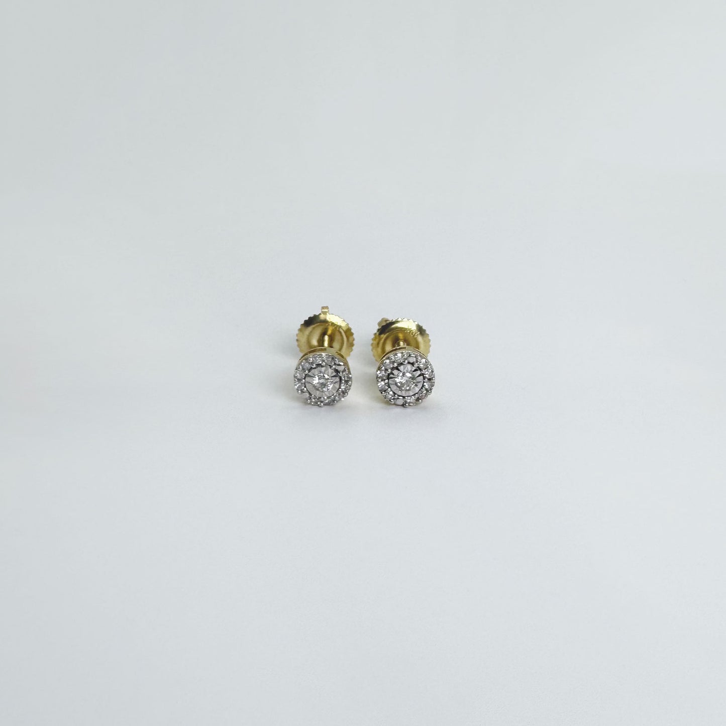 Broqueles ilusion diamantes chicos.