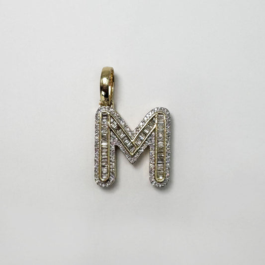 Dije letra "M" XL bubble