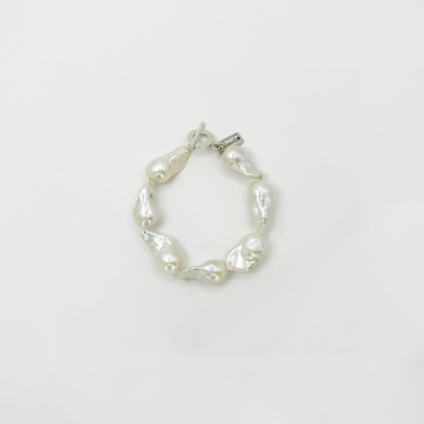 Pulsera perla cultivada chunky.