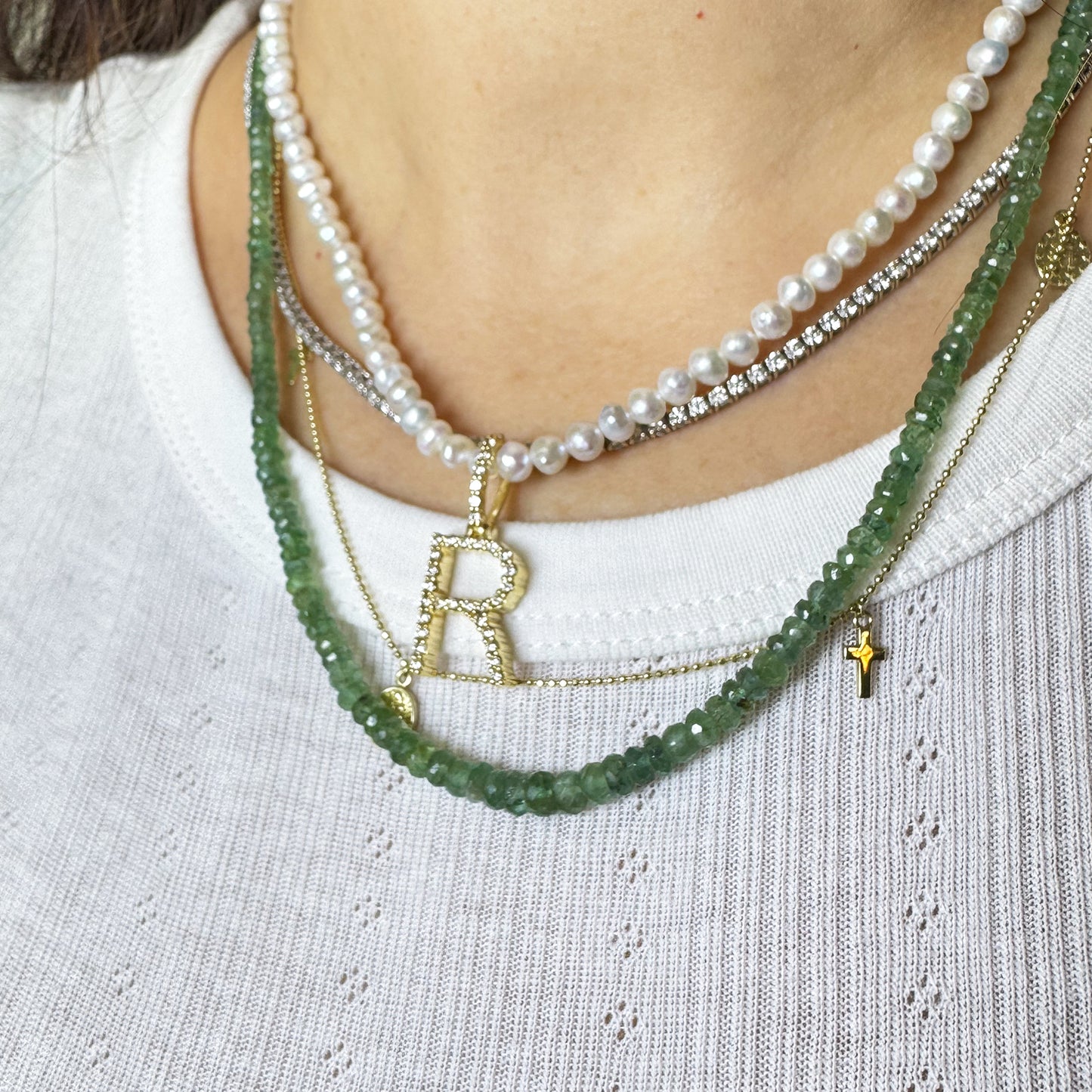 Collar perlas mini 40