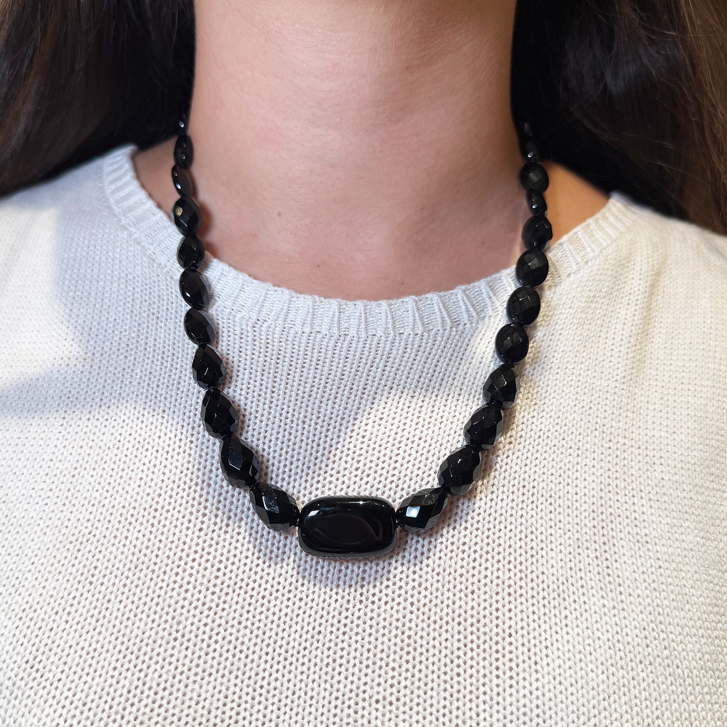 Collar Ónix negro