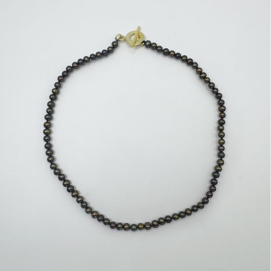 Collar Perla Cultivada Semiredondo Tornasol Mini 41