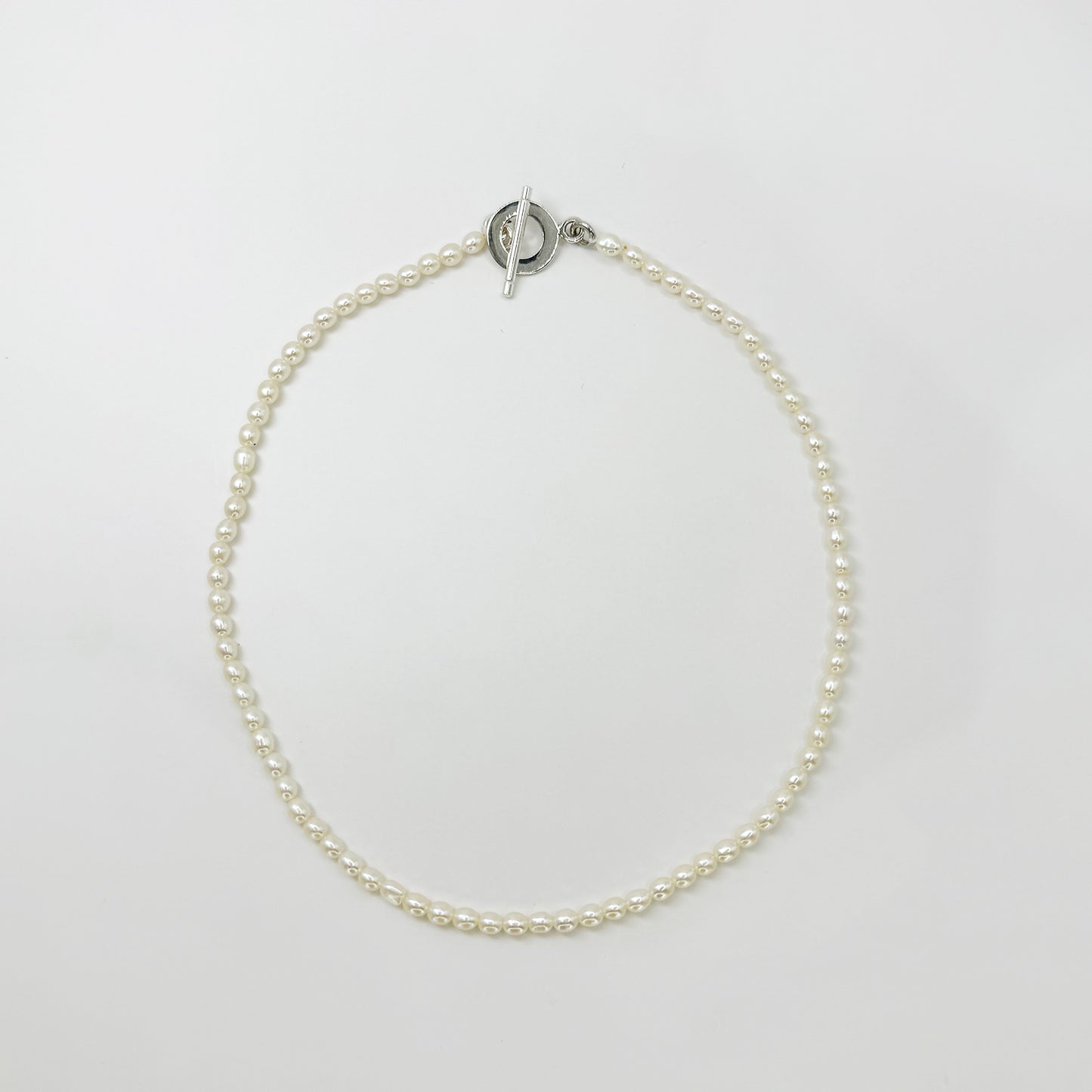 Collar perla cultivada semiredonda mini 36.