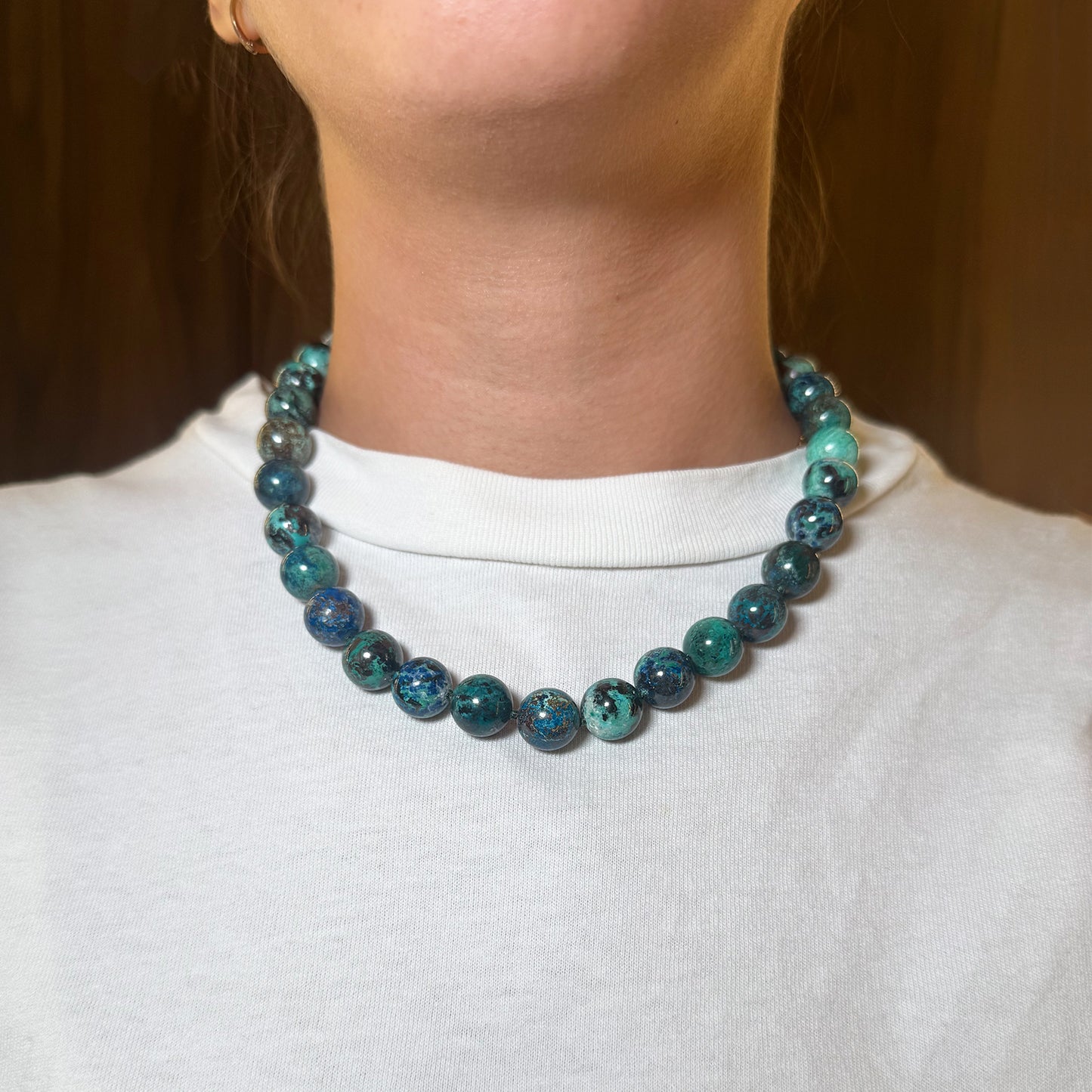 Collar crisocola.
