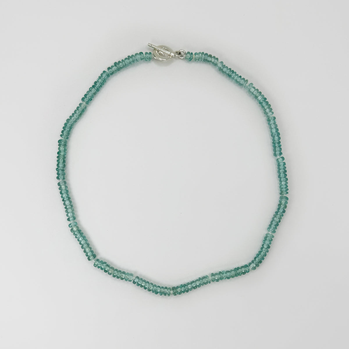 Collar turma semipreciosa natural aqua.