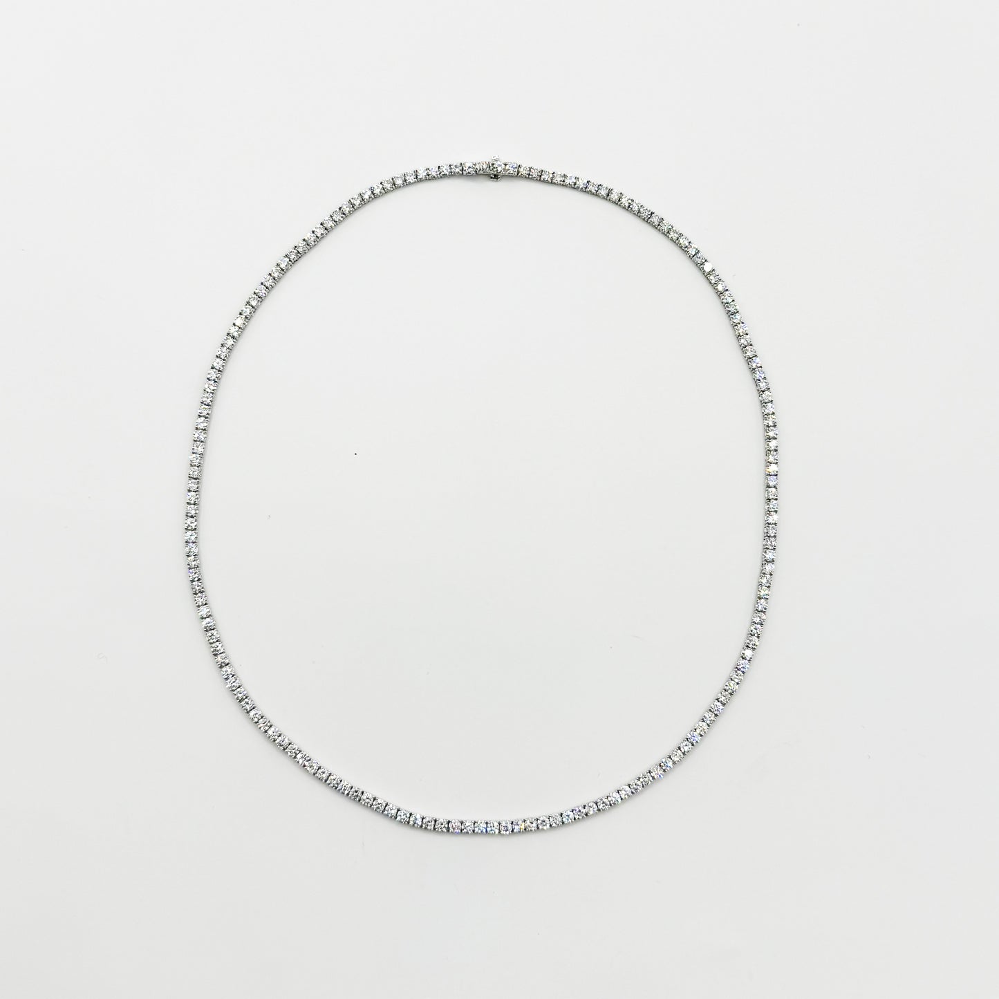 Collar Tennis diamantes Lab Grown oro 14k, 9 cts.