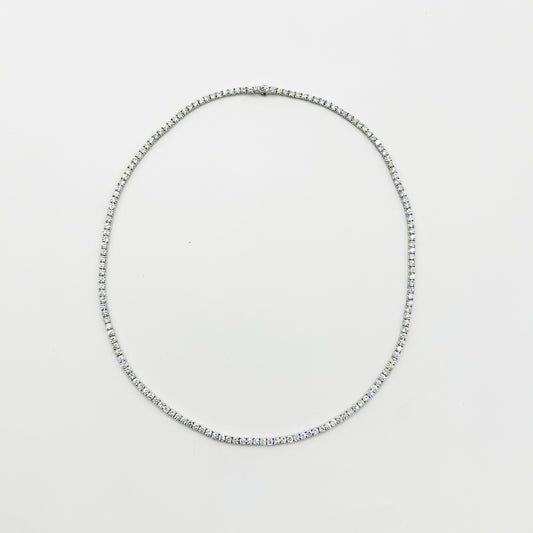 Collar Tennis diamantes Lab Grown oro 14k, 9 cts.