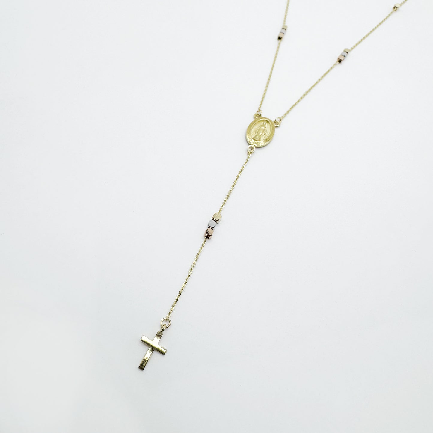 Cadena Rosario de protección oro.