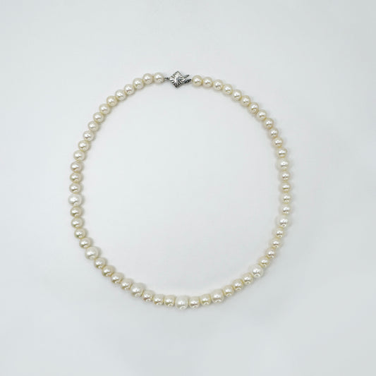 Collar perlas redondas 45
