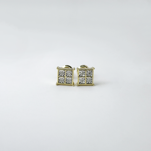 Broqueles square diamantes ilusión.