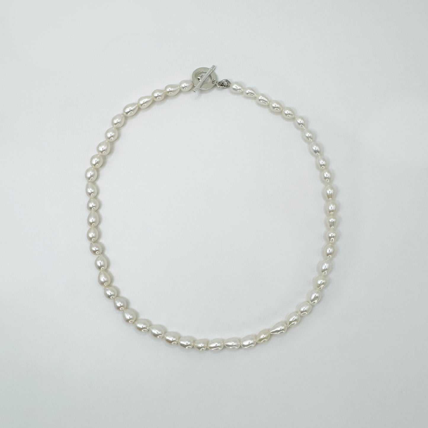 Collar perla semiredonda clasico 41