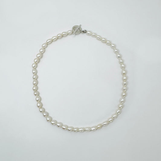 Collar perla semiredonda clasico 41