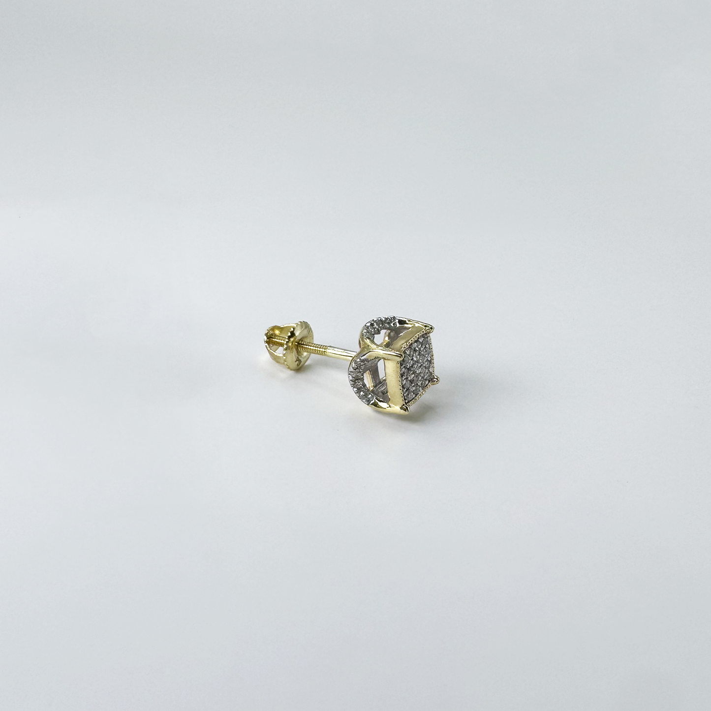 Broqueles diamantes crown y oro.