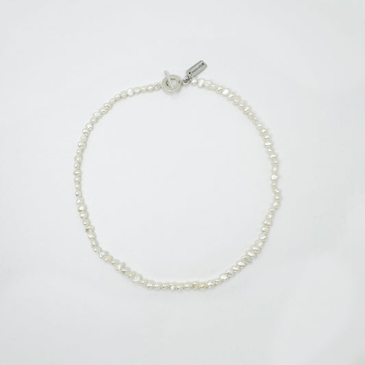 Collar perla cultivada mini irregular 39