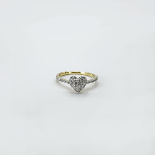 Anillo heart diamantes.