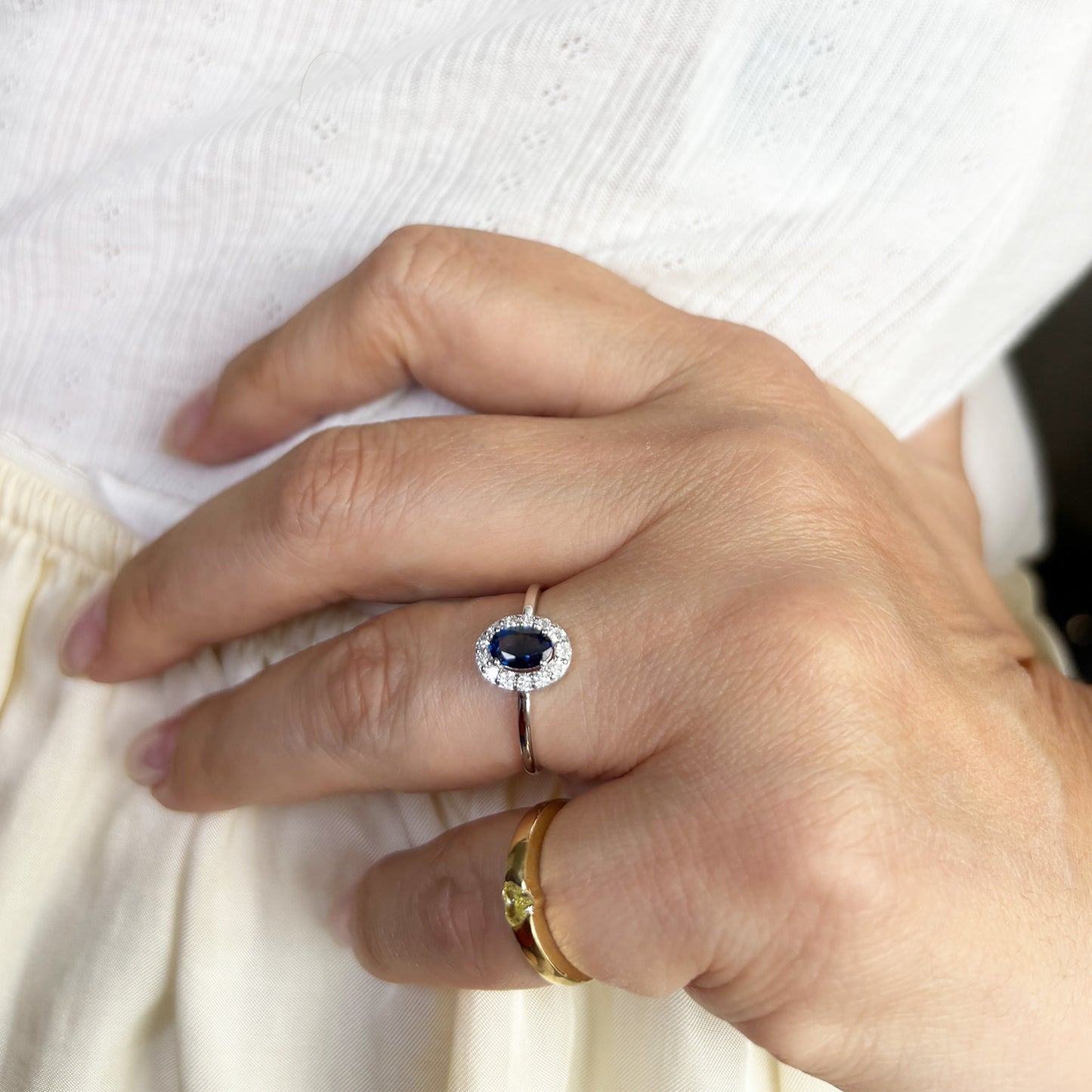 Anillo Zafiro Oval