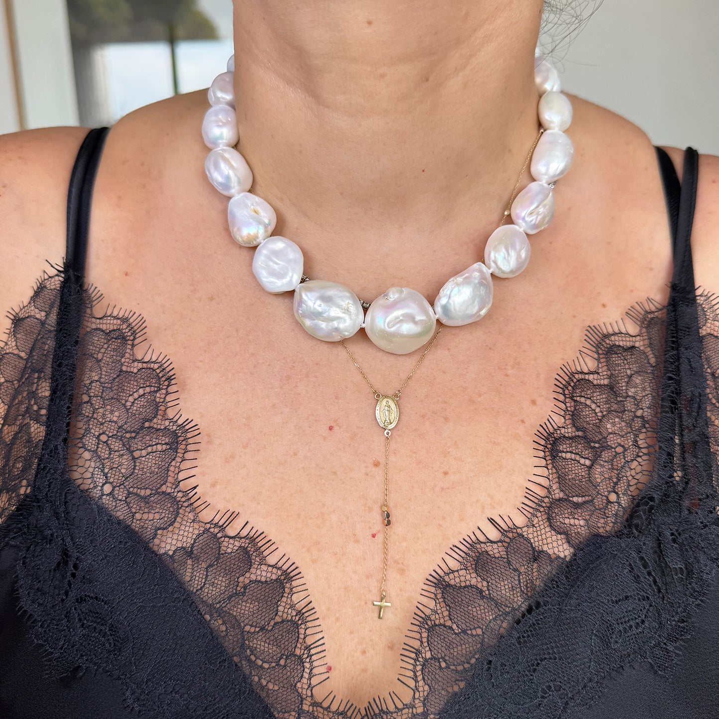 Collar perla cultivada barroca 42. B