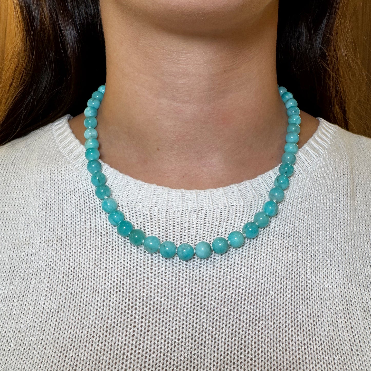 Collar amazonita.