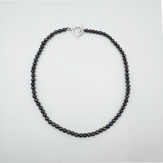 Collar perla negras mini 41.